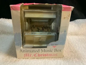 Mr. Christmas Animated Penguin Joy To The World Spieluhr Neu im Karton - Bild 1 von 3