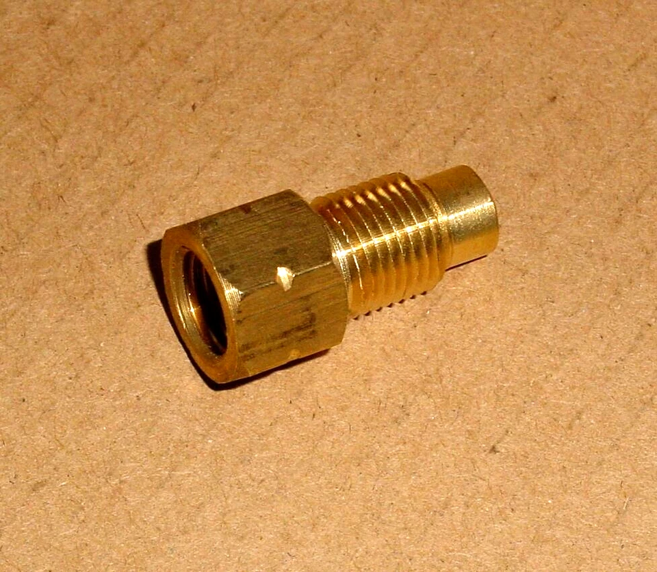 Adaptador de freno invertido hembra Mustang MC burbuja macho M10-1,0 x 3/8-24 Foto 1 de 4