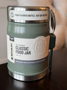 Stanley Classic 14 Oz Hammertone Green Food Jar - Picture 1 of 9