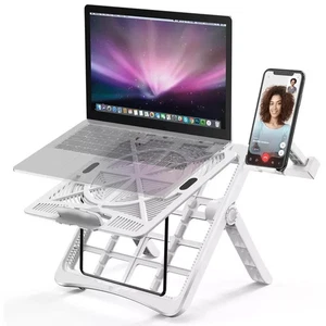 Adjustable Ergonomic Laptop Riser Foldable Portable Laptop Tablet Notebook Stand - Picture 1 of 5