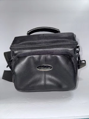 Bolsa de couro preta Targus para câmera tamanho médio bolsa de ombro para câmera DPBP01 - Imagem 1 de 4