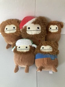 Original Squishmallows Big Foot Benny Yeti -Lot Of 5- 11" and 8" READ - Picture 1 of 17