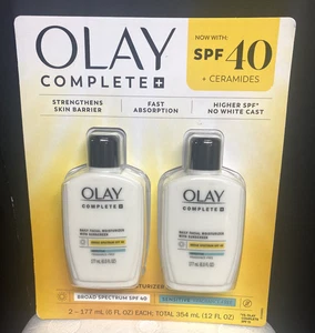 Olay Complete+ Crema Idratante SPF 40 + Ceramidi 6 Fl OZ X 2 Scad. 6/2027 NUOVO! - Foto 1 di 5