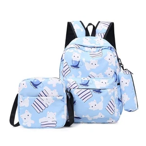 3-teiliges/Set Jungen Mädchen Rucksack Geschenke Kinder Schultasche mit Brotzeittasche, Federtasche - Bild 1 von 21