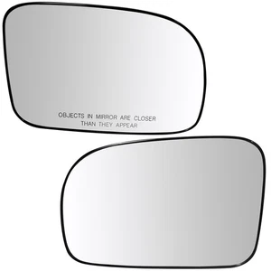 Mirror Glass W/Backing Plate For 07-12 Hyundai Santa LH&RH Side Flat - Picture 1 of 5