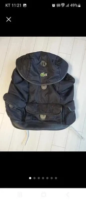 Lacoste Live Black Nylon Tanker Backpack - Image 1 of 4