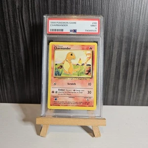 1999 Pokémon Charmander Base Set Unlimited 46/102 Vintage Non Holo PSA 9 MINT - Picture 1 of 1