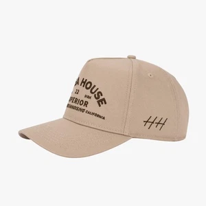 Huega House 'Trademark / Superior Merchandising' 5-Panel Snapback Hat Khaki - Picture 1 of 6