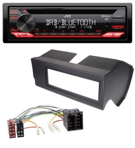 JVC CD DAB USB Bluetooth MP3 Autoradio für Fiat Panda (bis 2002) - schwarz - Bild 1 von 7