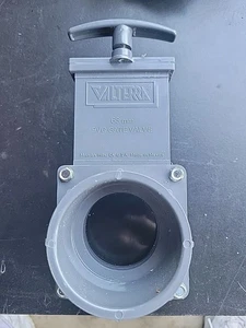 Valterra PVC Absperrschieber, 63 mm Schlupf mit Torhalter, PVC - Bild 1 von 6