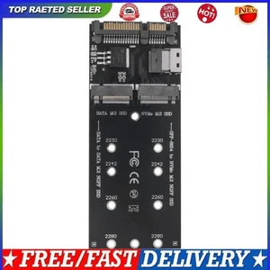 M.2 To SATA Adapter Black 22Pin SATA To M2 Expansion Card for Computer Mainboard - Afbeelding 1 van 11
