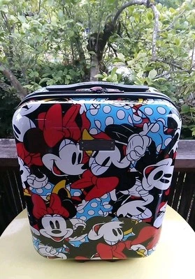 Disney American Tourister Suitcase Minnie Mouse Carryon Travel Hard Case Wheels - Image 1 of 4