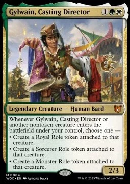 Magic/MTG Gylwain der Theaterdirektor WOC-4 Mythic Deutsch Neu Foil - Bild 1 von 2
