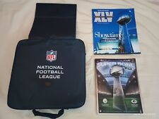2011 Super Bowl XLV Stadium Seat Cushion AND Official Stadium Game Day Program