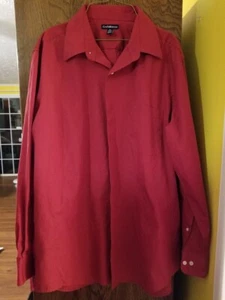 Men's Croft and Barrow dress shirt - Red - size M - Picture 1 of 2