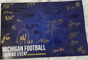2023-24 Michigan Wolverines National Champions Football Team Signed Photo U of M - Bild 1 von 10