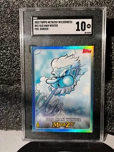 2022 Topps Metazoo Wilderness Old Man Winter #41 Foil SGC 10 pop 1/1 Gem Mint - Picture 1 of 2