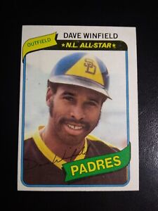 VINTAGE DAVE WINFIELD ALL STAR PADRES, YANKEES HALL OF FAME 1980 TOPPS #230
