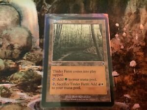MTG - Magic the Gathering Card - Tinder Farm - Land - Invasion