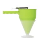 Cake Batter Plunger Funnel for Smooth Pouring No Drips No Wasted Batter