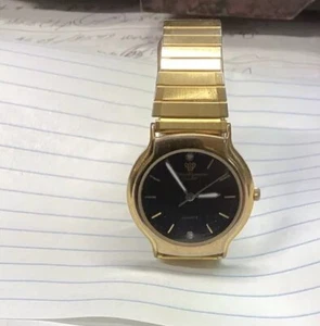 Jules Jurgensen yellow plated watch running - Picture 1 of 2