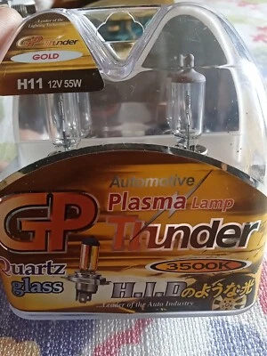 GP Xtreme H11 3500K Golden Yellow Fog Light Bulbs for BMW Infinite Honda Toyota - Image 1 of 2