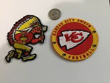 (2) Kansas City Chiefs Kansas City Chiefs embroidered iron on PATCH LOT Patches