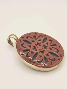 STEPHEN DWECK Vintage Craved Red Achat in Sterling Silber großer Anhänger Unikat  - Bild 1 von 16