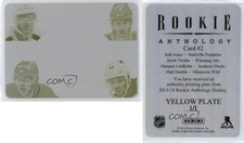 2013 Panini Dominion Printing Plate Yellow 1/1 Matt Dumba Seth Jones Rookie RC