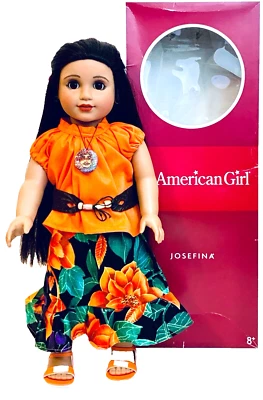 Muñeca Josefina 18" Repintada Personalizada American Girl En Conjunto Mexicano Con Caja Foto 1 de 4