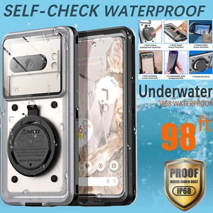 Waterproof Phone Case For Google Pixel 8 7 6 Pro 7a Self-Check Underwater Cover - Picture 1 of 20