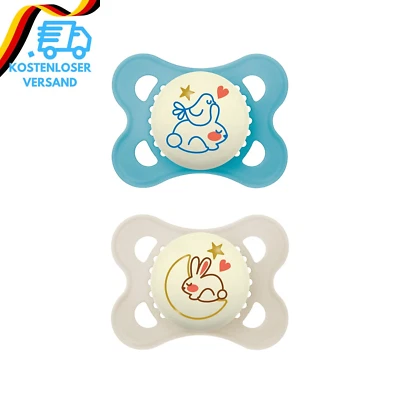 BESUCHE DEN MAM-STORE MAM Original Night Schnuller Im 2Er-Set, Leuchtender & Zahnfreundlicher Baby Sch