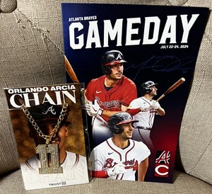 Orlando Arcia Chain SGA 7/23/2024 In-Hand NIB (FREE Shipping & Game Program) - Picture 1 of 3