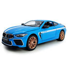 1:24 BMW M8 Modellauto Die Cast Metall Auto Kinderspielzeug mit Licht Sound Blau