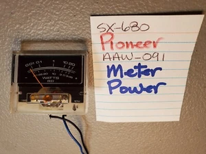 📈 PIONEER AAW-091 METER POWER SX-680 STEREO RECEIVERS - Picture 1 of 3