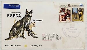  RSPCA FDC Australia Dog Theme First Day Cover 1971