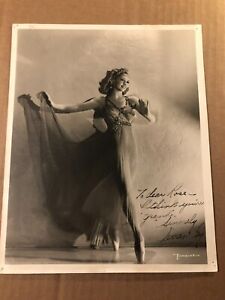 Vivien Fay Extremely Rare Autographed 8/10 Photo 30s Marx Bros Abbott Costello