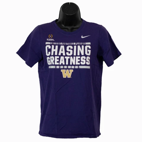 Womens Nike Athletic Cut Washington Huskies Purple Shirt Size L Large Cover