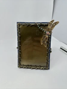 Jay Strongwater Swarovski Kristall Libelle Bilderrahmen 4x6 - Bild 1 von 10
