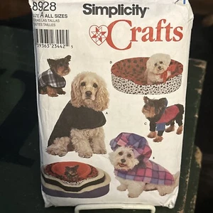 Simplicity Crafts 8928 Dog Bed Covers 3 Size Variations Sewing Pattern Uncut - Picture 1 of 2
