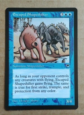 MTG Escaped Shapeshifter Magic The Gathering Tempest 1997 Blue Creature RARE - Image 1 of 2