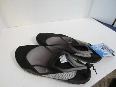 Zapatos para hombre negros Reel Legends deslizables para barco/agua talla 13 Foto 1 de 4