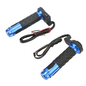 1 par de empuñaduras eléctricas calientes de aleación de aluminio con mango térmico para motocicleta de 12 V FF - Imagen 1 de 23