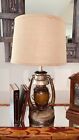 Lampe de table lanterne rustique d'inspiration vintage