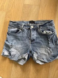 River Island Denim Shorts Size 12 - Picture 1 of 3