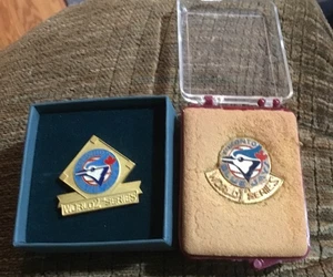 Toronto Blue Jays 1992 & 1993 World Series Press Pins Pin In Presentation Box - Picture 1 of 3