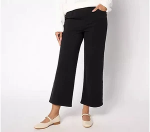 Quacker Factory DreamJeannes Pull-On Gauchos Black,X-Large A653576 - Picture 1 of 1