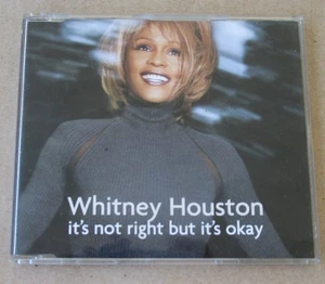 WHITNEY HOUSTON It's Not Right But It's PROMO CD SINGLE Argentina  + INTERVIEW - Picture 1 of 6