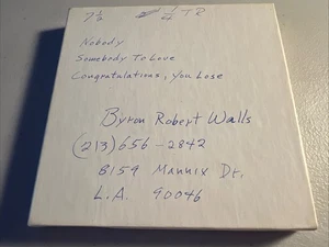 Lou Rawls Estate 5” Reel Tape - Byron Robert Walls Nobody, Somebody To Love… - Picture 1 of 5