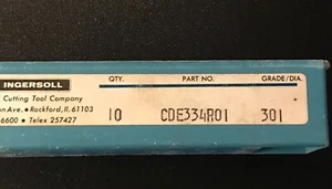 Ingersoll Milling Inserts - Carbide- COATED - Picture 1 of 3